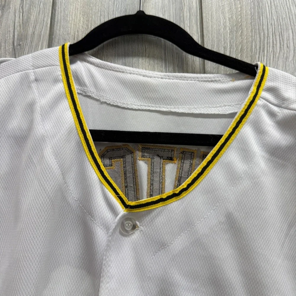 Majestic Pittsburgh Pirates Andrew McCutchen 22 Jersey Mens 52 White Authentic